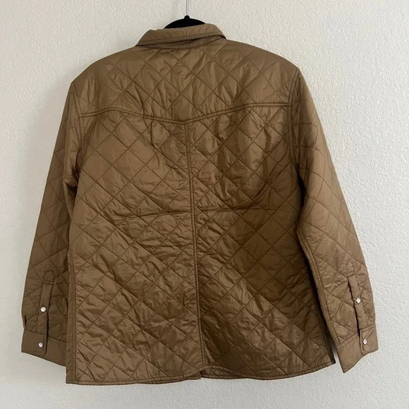 NWT Criquet Women's Quilted Shacket Jacket  In Goldie Hawn Color. Size L - Picture 11 of 12